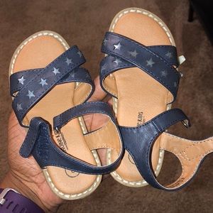 Blue sandals
